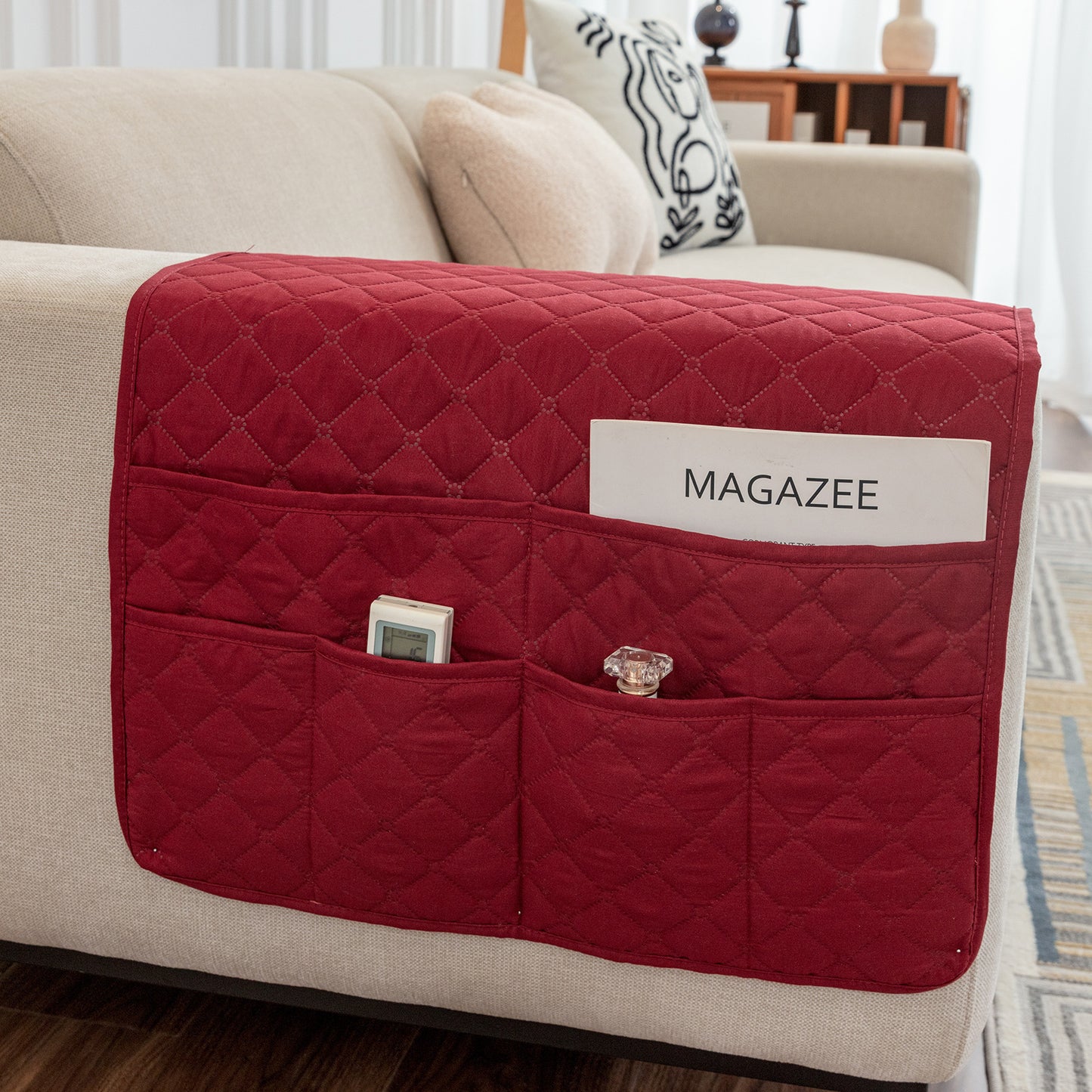 Eleganter Sofa-Organizer mit Mehrfachen Taschen Brehn