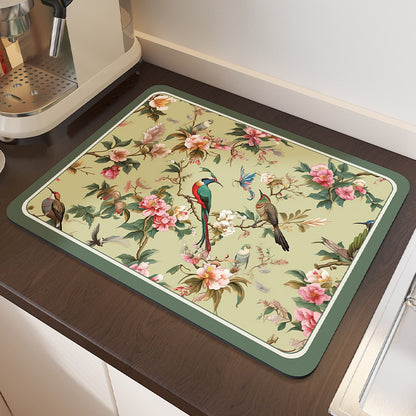 Florales Muster Küchenablaufmatte Brehn