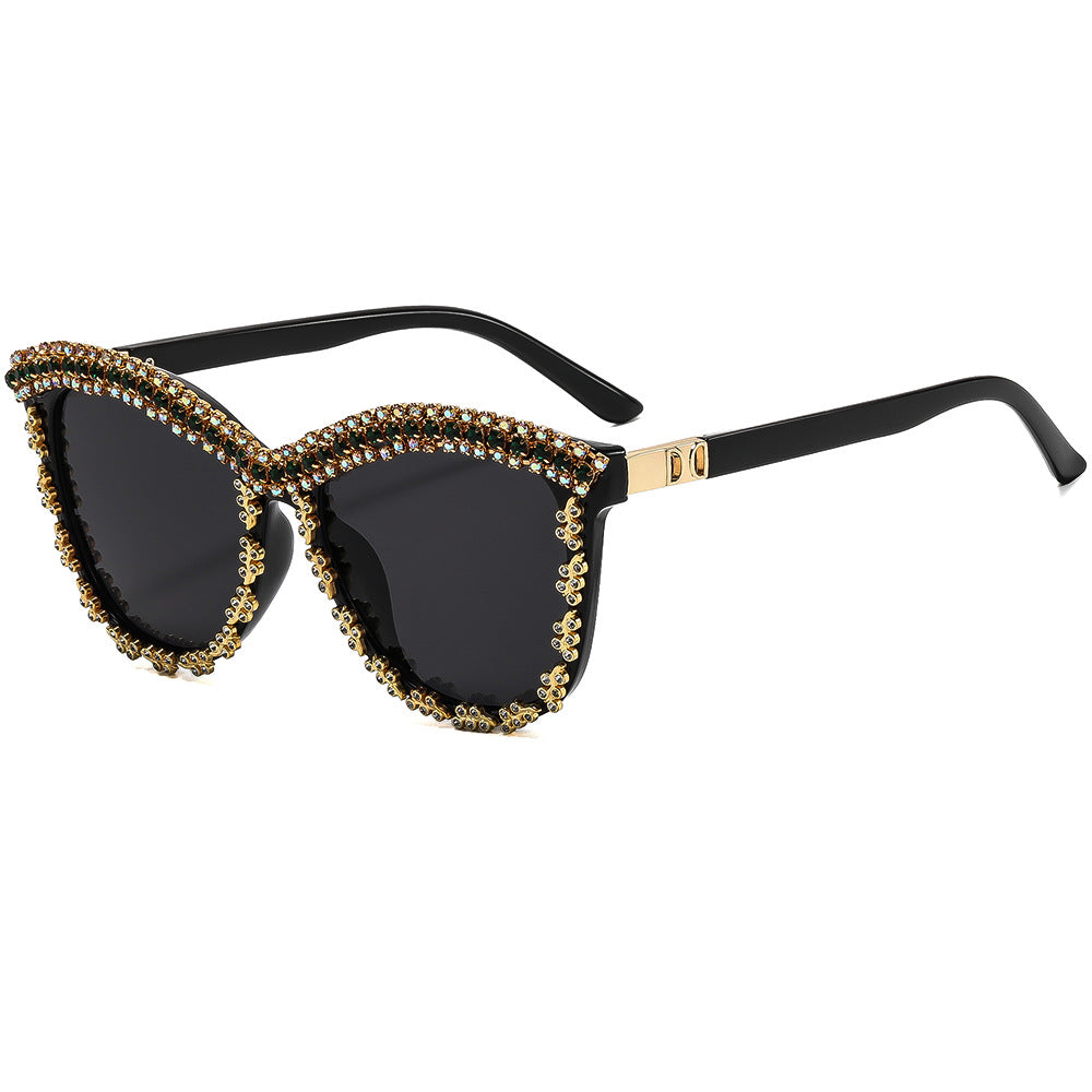 Damen Sonnenbrille mit luxuriösem Kristallbesatz Brehn