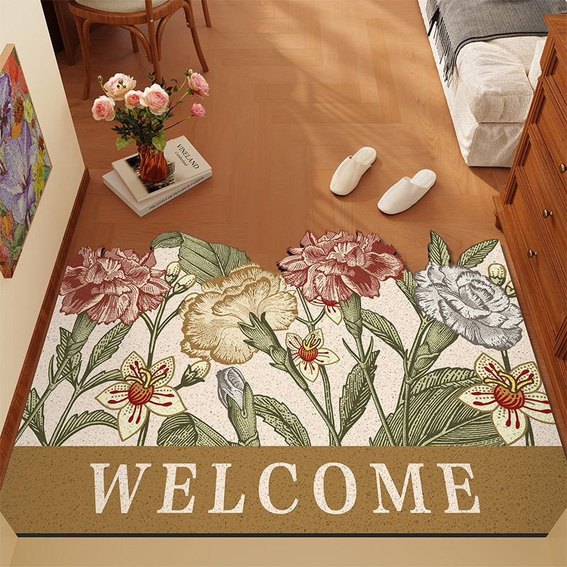 Florales Themen-Teppich