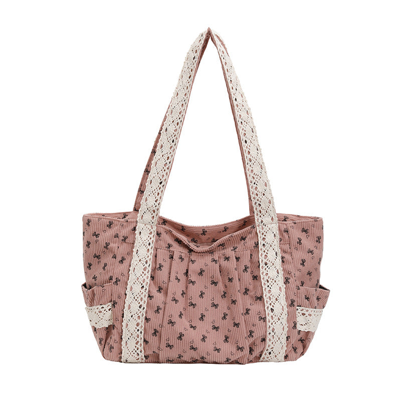 WoElegant Floral Print Tote Bag Brehn