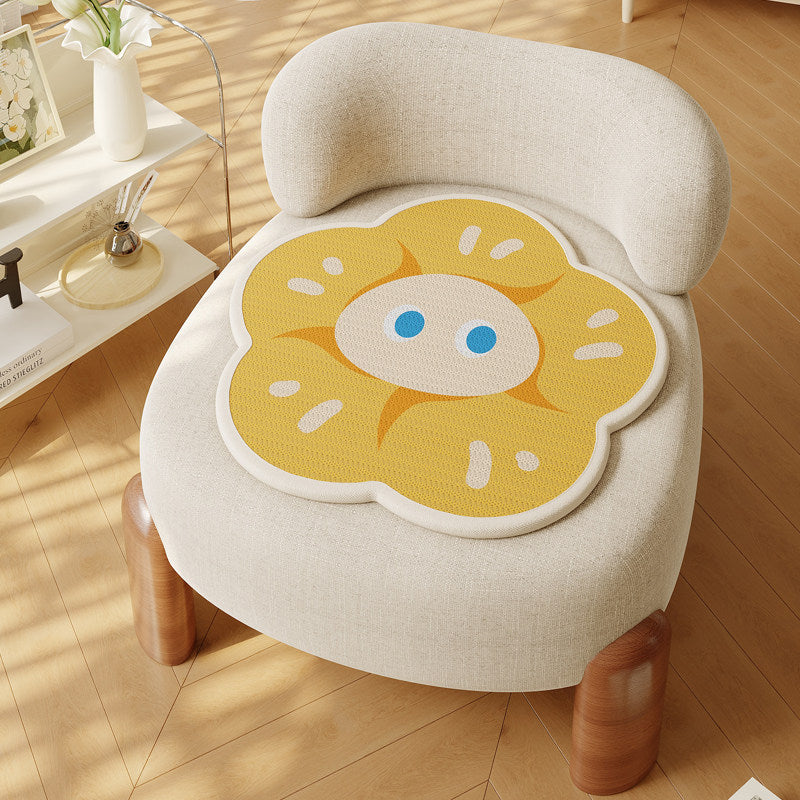 Contoured Flower-Shaped Memory Foam Seat Cushion with Non-Slip Base