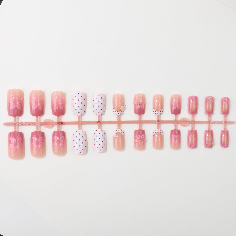 Blumenmuster Nagelspitzen Set Brehn