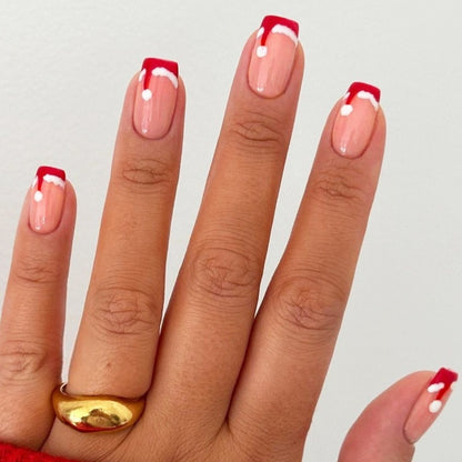 Kunstnagelset mit festlichem Winterthema Brehn