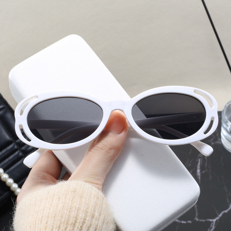 Damen modische Sonnenbrille mit ovalem Rahmen und einzigartigem Design Brehn