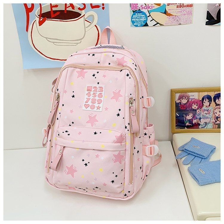 Verspielter Rucksack mit Sternenmotiven und Praktischen Funktionen Brehn