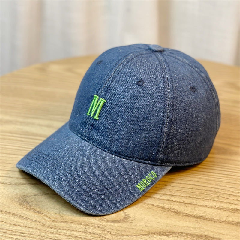 Männer bestickte Denim Baseballmütze Brehn