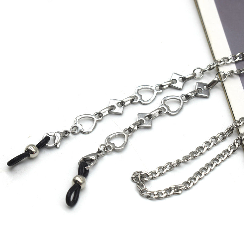 Stylische Metall-Link-Brillekette Brehn
