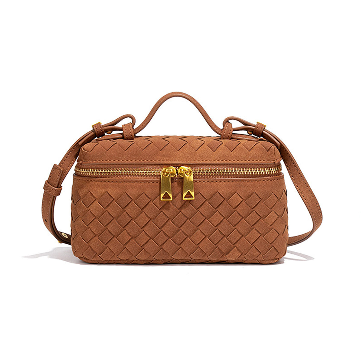 Texturierte Wildleder-Crossbody-Handtasche Brehn