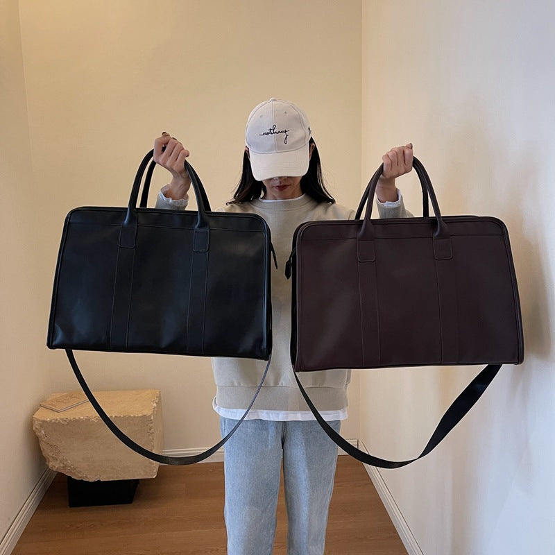 Schlanker eleganter Leder-Reiserucksack Brehn