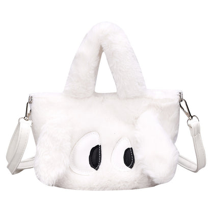 Niedliche tierisch inspirierte Plüsch-Handtasche