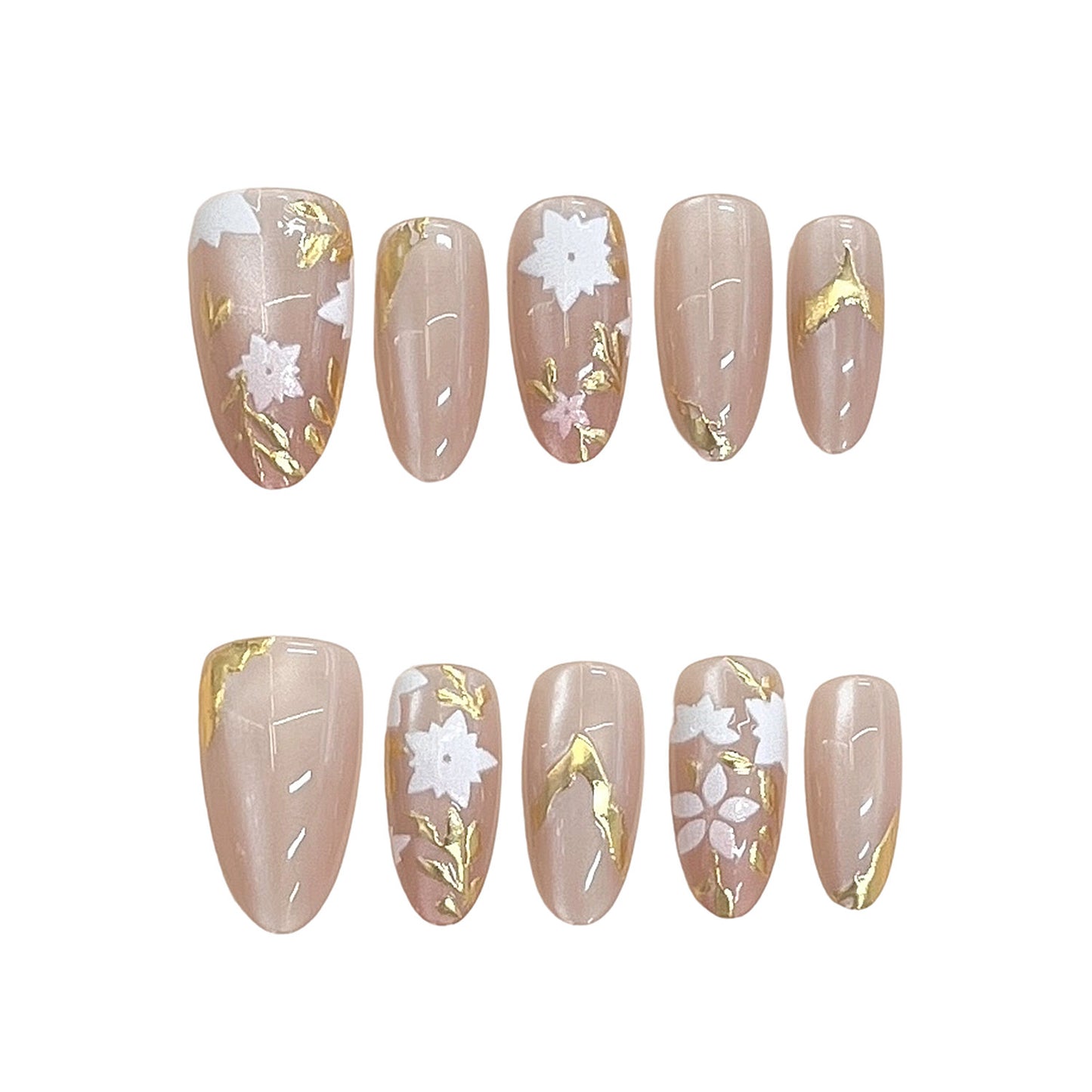 Blumenschmuck Press-On Nageldesign Brehn