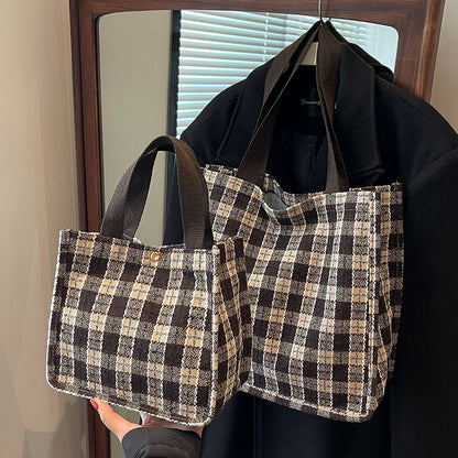 Modischer Karoschultertasche