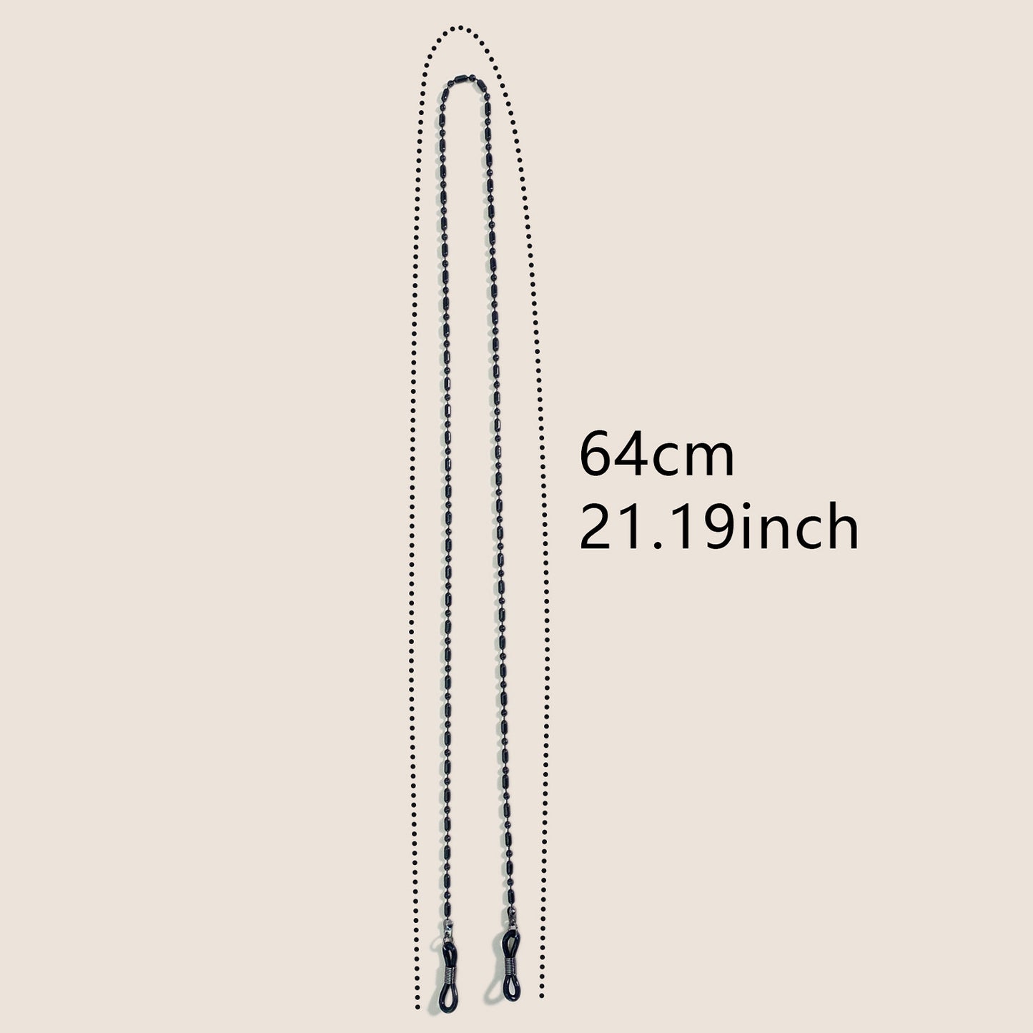 Metallic Brillenkettenhalter Brehn