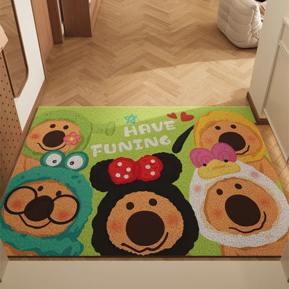 Niedlicher Bärenmuster Fußmatte für den Hauseingang
