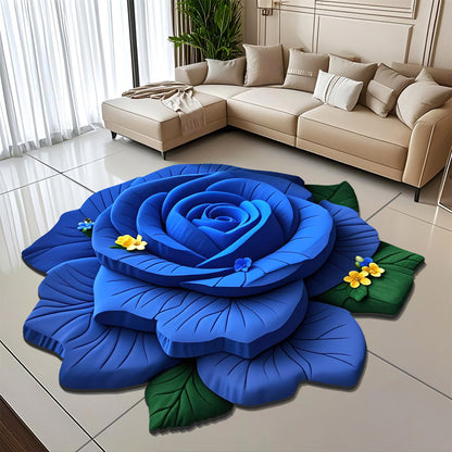 Floral-Themen Plüsch Bereichsteppich