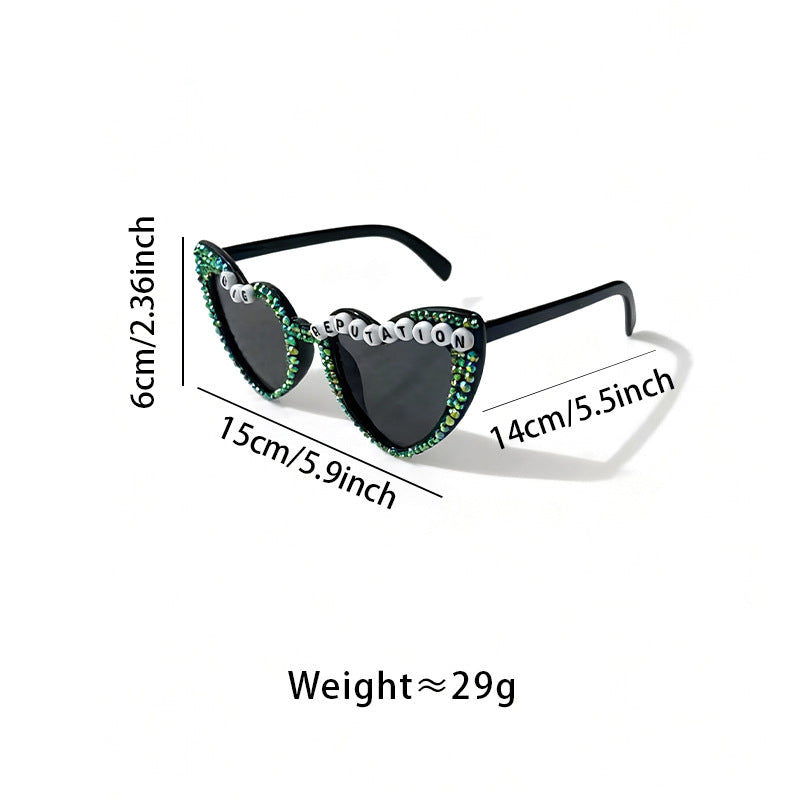 Statement Herzrahmen Sonnenbrille Brehn