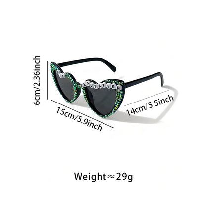 Statement Herzrahmen Sonnenbrille Brehn