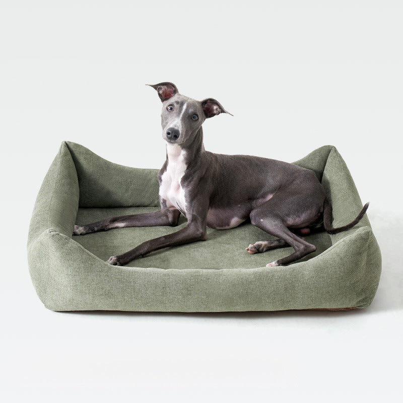 Plüsch verstärktes Hundebett