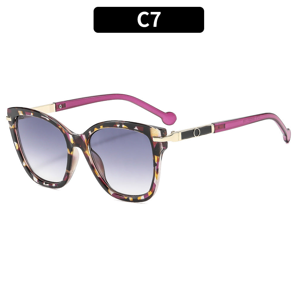 Klassischer Stil Stilvolle Übergroße Katzenaugen Sonnenbrille