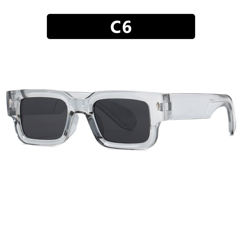 Damen modische quadratische Sonnenbrille mit markantem Design Brehn