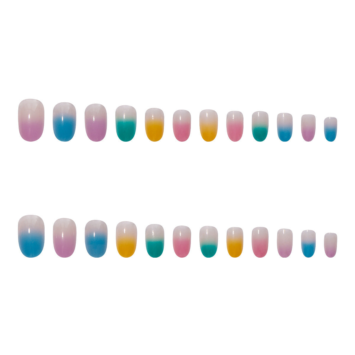 Gradient Ombre Nagel Set Brehn
