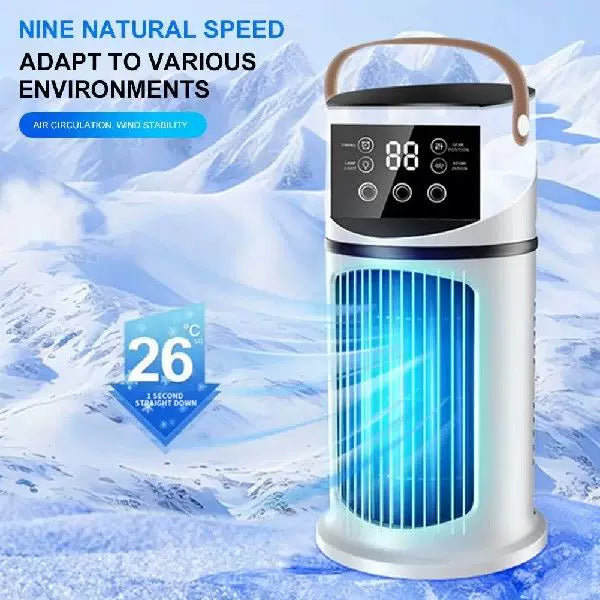 Unisex Einheitsgröße tragbarer Turm evaporativer Luftkühler mit LED-Touch-Display programmierbarem Thermostat und ergonomischem Tragegriff Brehn