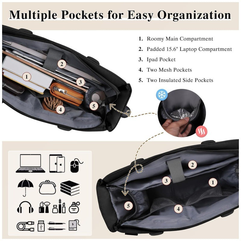 Praktische Laptop-Tasche mit Organizer Brehn