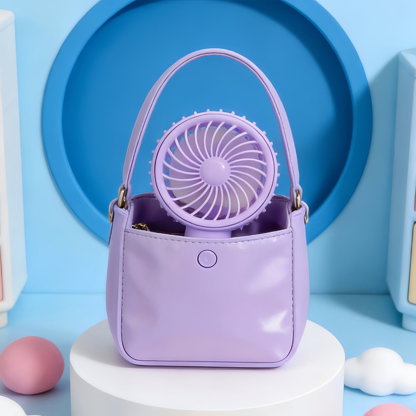 Damen Tragbarer Mini-Handventilator mit USB-Ladefunktion Brehn