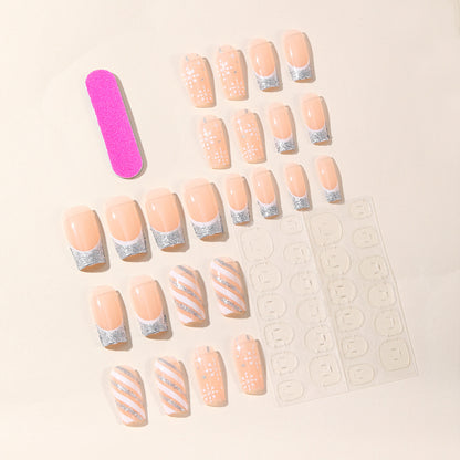Festliches Schneeflocken-Nagelkunst-Set Brehn