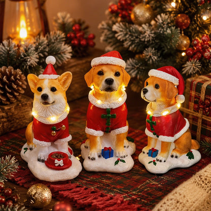Dekorative Weihnachtsfigur im Hundedesign Brehn