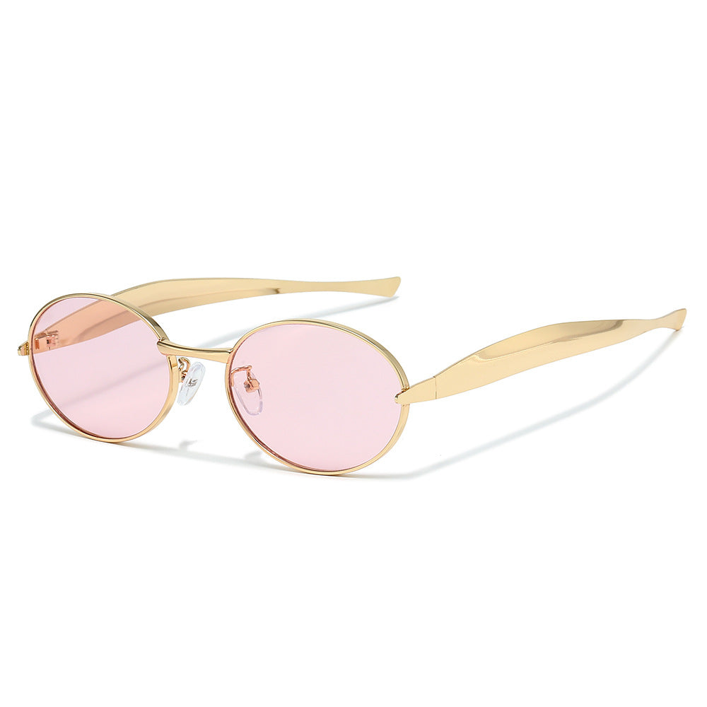 Futuristische ovale Rahmen-Sonnenbrille Brehn