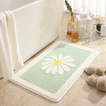 Floral gemusterte plüsch Badevorleger Brehn