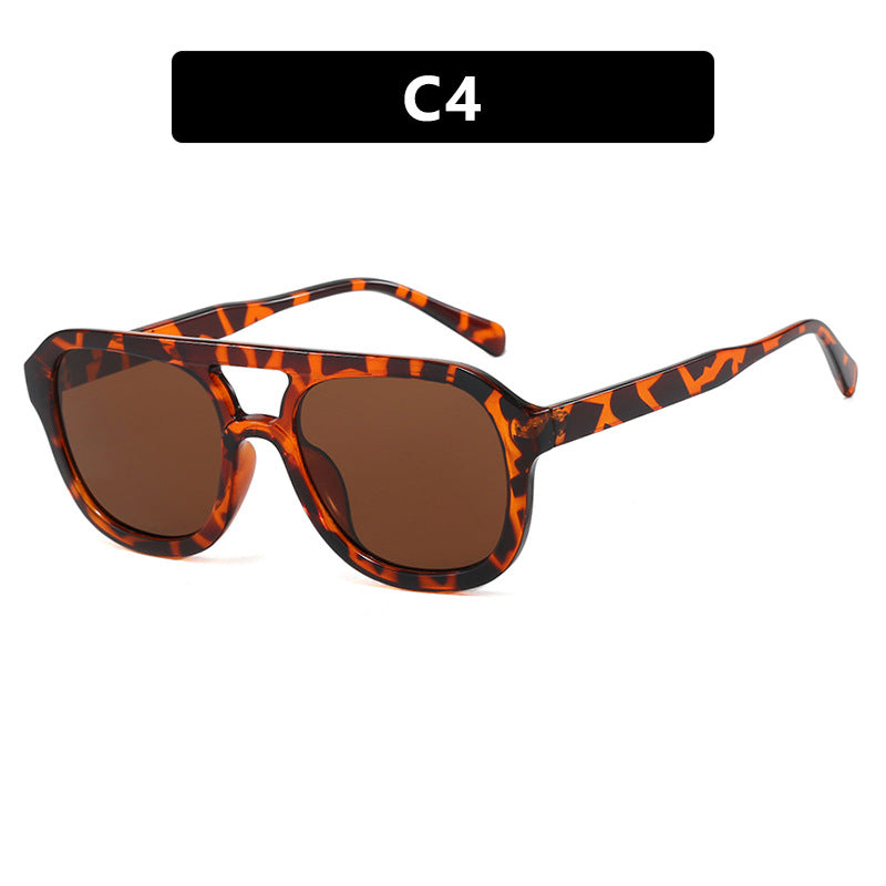 Damen modische Sportsonnenbrille mit breitem, flexiblen Rahmen Brehn