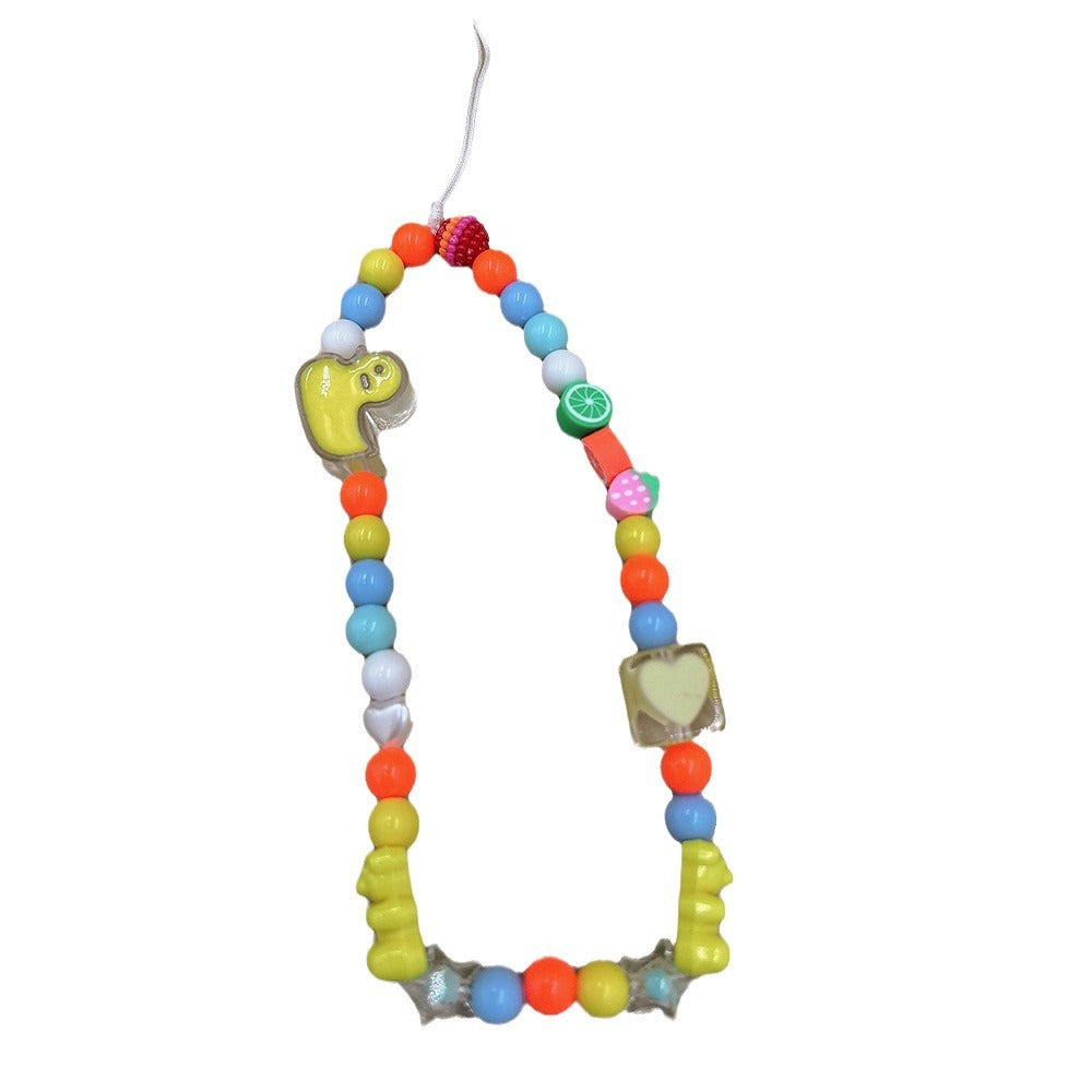 Farbenfrohe Perlenkette Brehn