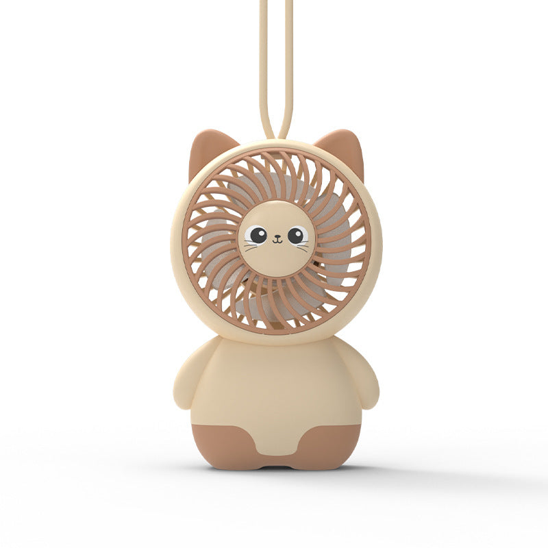 Damen tragbarer handlicher Mini-Ventilator im kreativen Katzen-Design Brehn