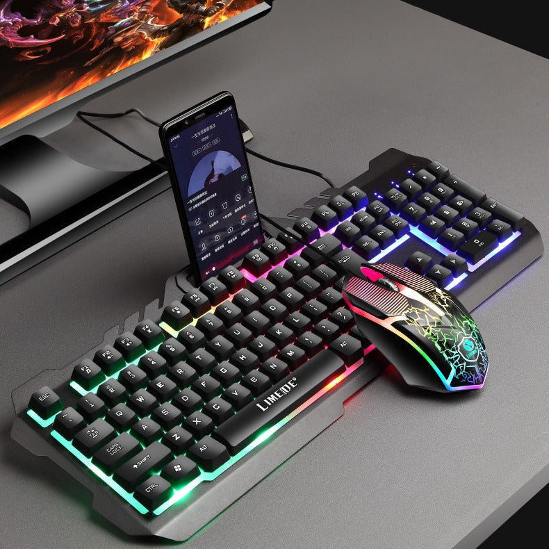 Mechanische Gaming-Tastatur und Hochleistungs-RGB-Maus-Kombo Brehn