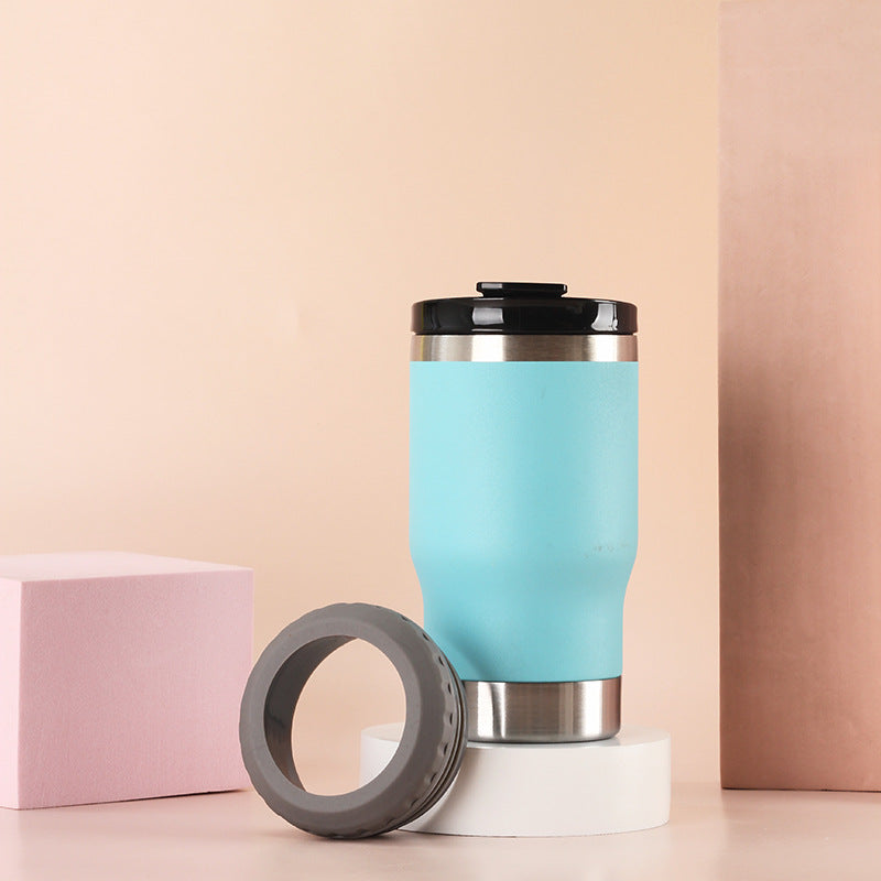 Damen Isolierter Reisebecher mit rutschfestem Silikonring Brehn