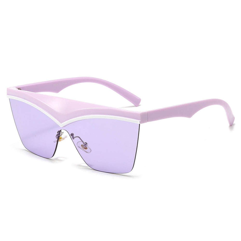 Damen Designer-Sonnenbrille mit asymmetrischem Rahmen und hochmodernen Gläsern Brehn