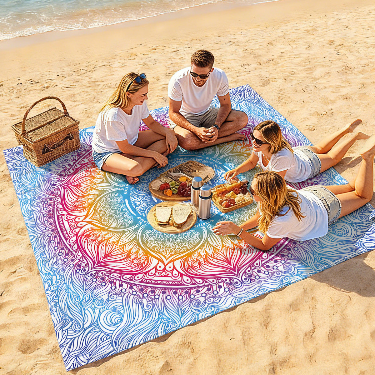 Mandala Design Strandmatte Brehn