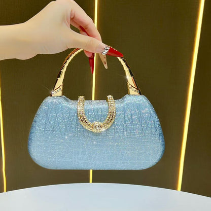 Rhinestone-Detail Abendhandtasche
