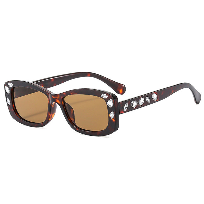 Damen modische Sonnenbrille mit Kristallverzierung Brehn