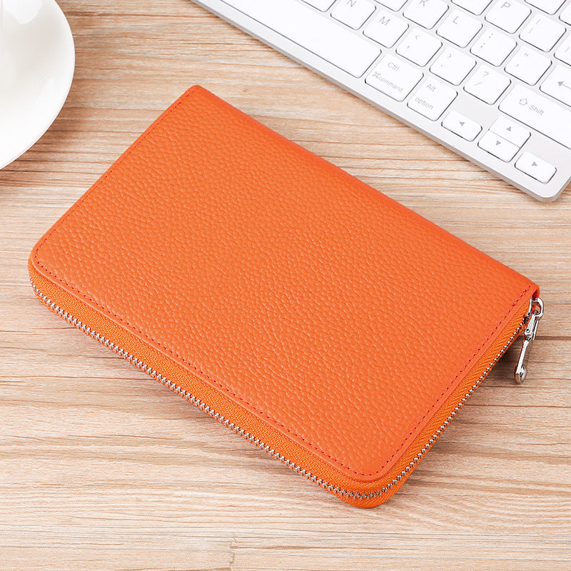 Premium Reißverschluss Leder Organizer