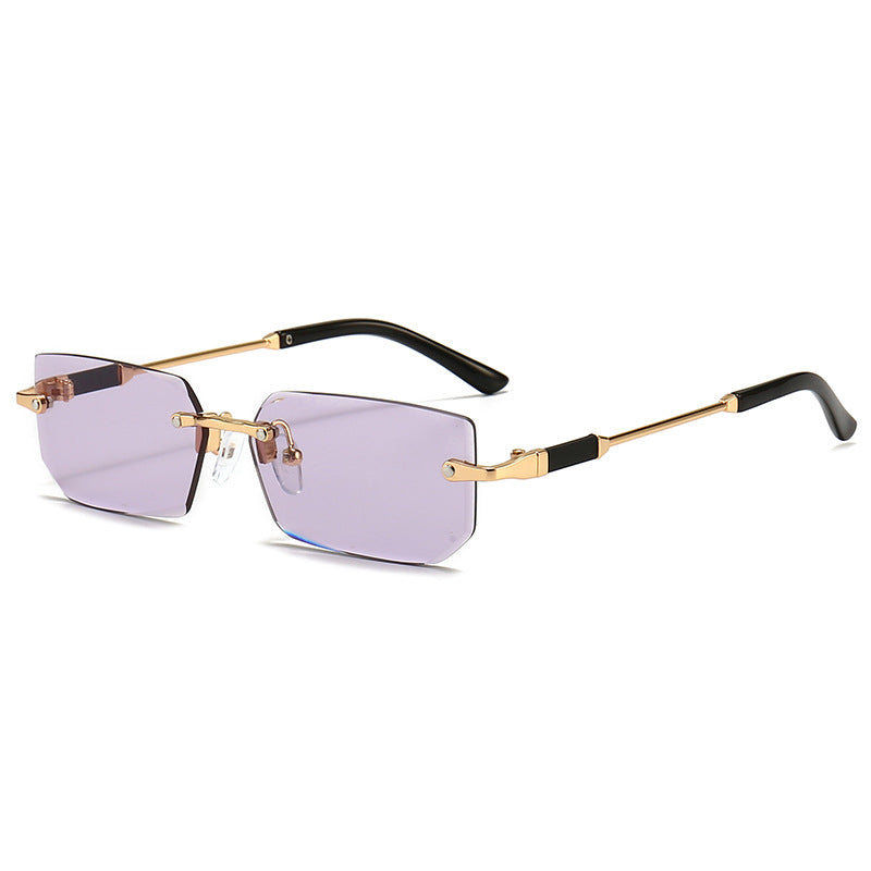 Damen elegante und modische Sonnenbrille mit transparentem Rahmen Brehn
