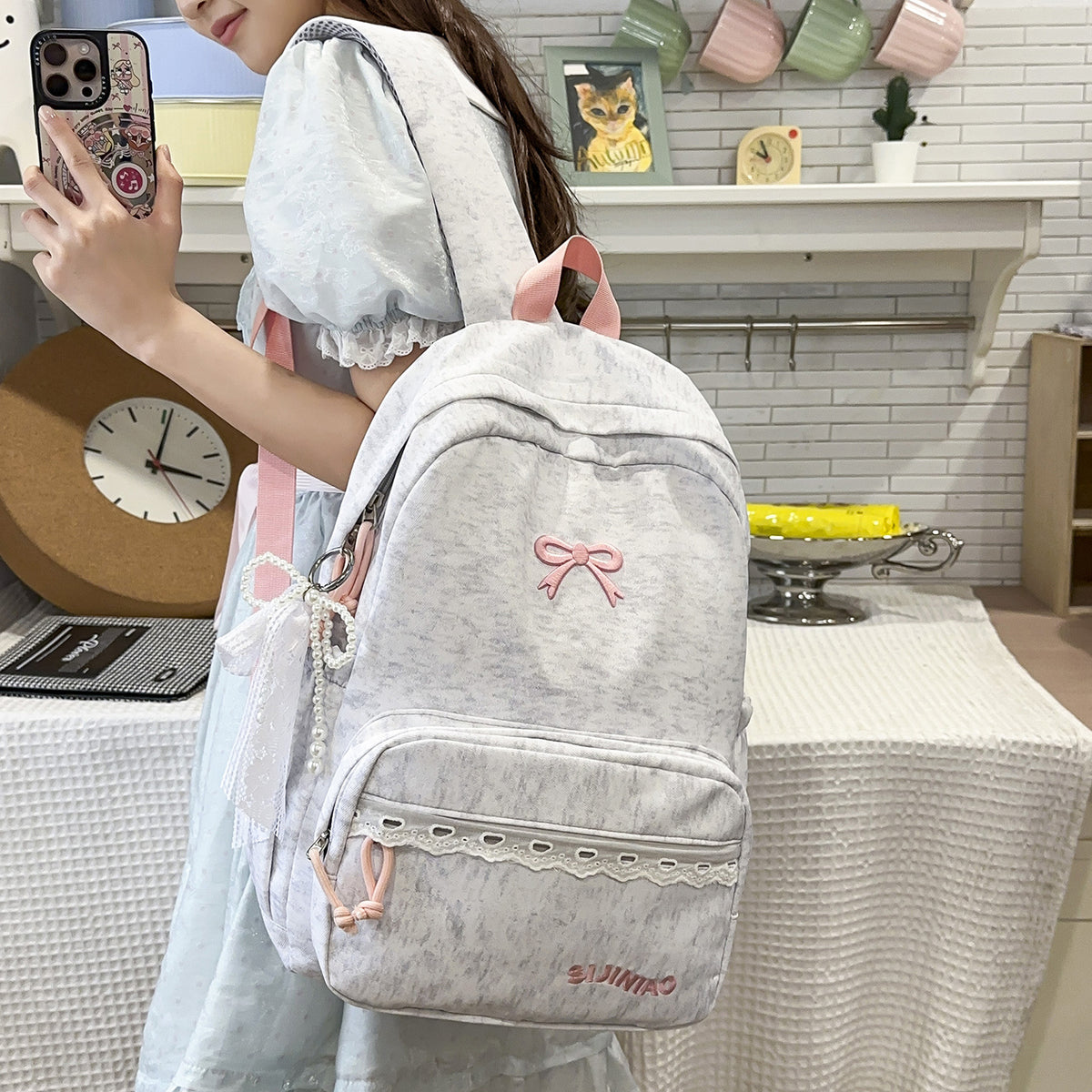 Stilvoller Verzierter Rucksack Brehn