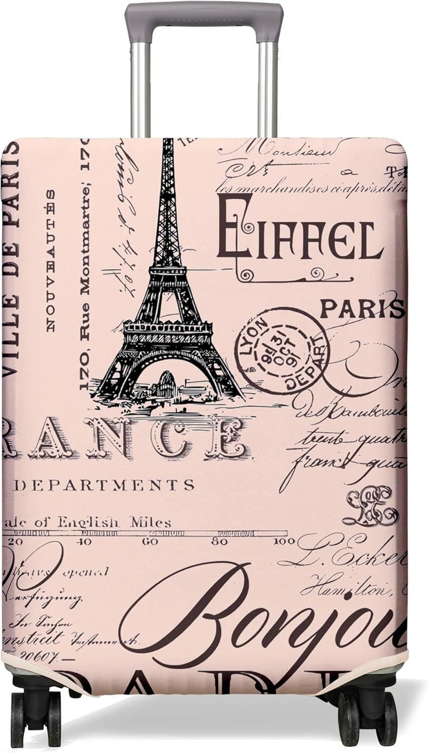 Unisex nan elastische Kofferhülle mit Paris-Motiv und wasserabweisendem Stretchstoff für Trolley Brehn