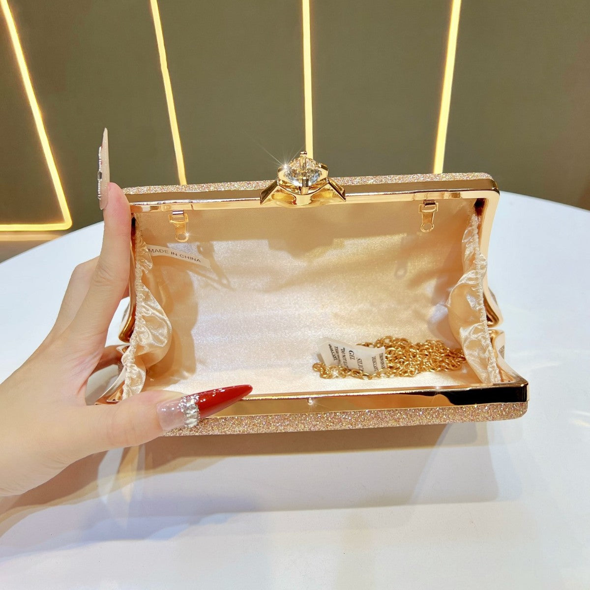 Glitzernde Abend-Handtasche