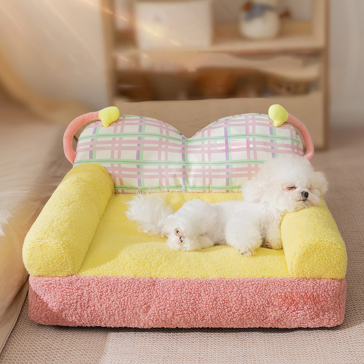 Gemütliches Plüsch-Hundebett