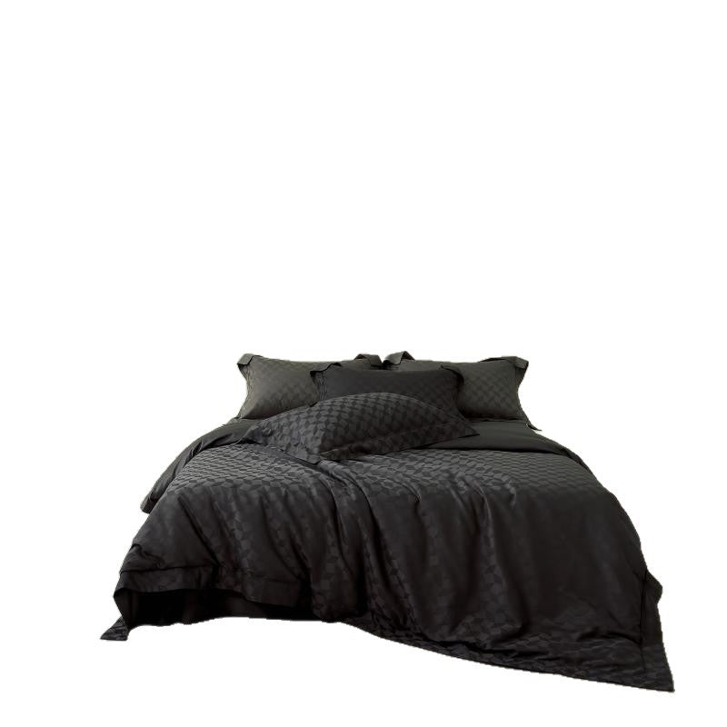 Luxus Jacquard Geometrisches Bettbezug Set