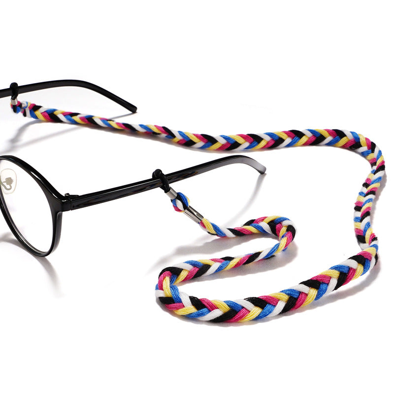 Bunte Geflochtene Brillenband Brehn